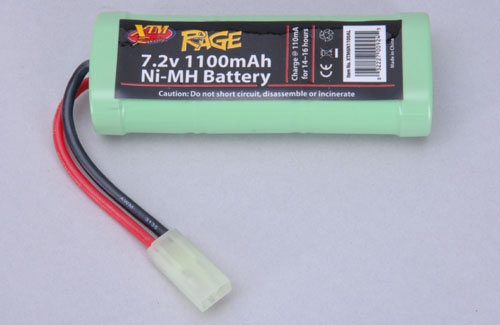 7.2V 1100mAh Ni-MH Battery (FITS XTM RAGE, HBX SPRINGBOK)